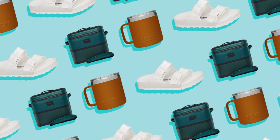 Tumbler, cooler and sandal graphic