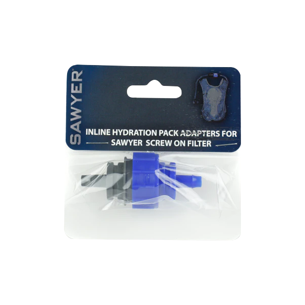 Sawyer Inline Hydration Pack Adapters for Sawyer screw on filter in packaging